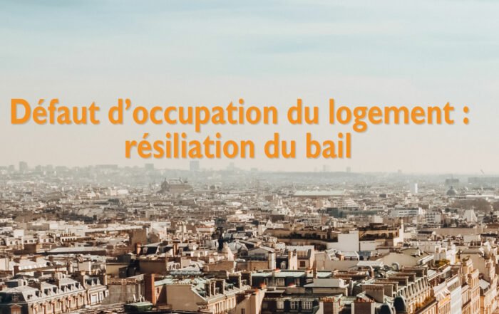 Defaut occupation logement