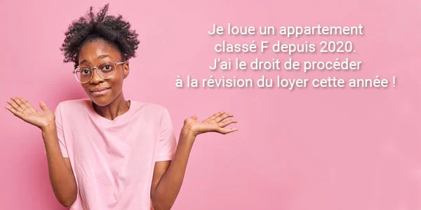 augmentation de loyer logement classé F