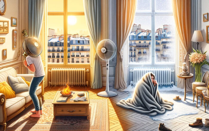 chaud en été et froid en hiver